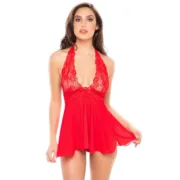 Babydoll René Rofé Vermelho L Babydolls e bodies - nacloset