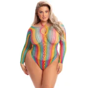 Body Pink Lipstick Multicolor XL Babydolls e bodies - nacloset