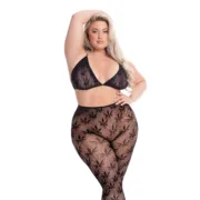 Conjunto de Lingerie Pink Lipstick Preto (XL) Cuequinhas e tangas - nacloset