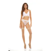 Conjunto de Lingerie Bombshell Boudoir Branco (S) Cuequinhas e tangas - nacloset 2