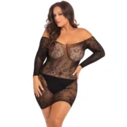 Vestido René Rofé Preto (3XL/4XL) Babydolls e bodies - nacloset