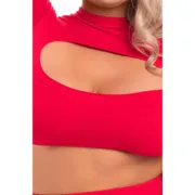 Conjunto de Lingerie Pink Lipstick Vermelho (3XL/4XL) Cuequinhas e tangas - nacloset 2