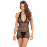 Vestido René Rofé Preto (Tamanho único) Babydolls e bodies - nacloset