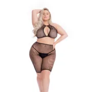 Conjunto de Lingerie Pink Lipstick Preto (XL) Cuequinhas e tangas - nacloset