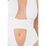 Body Pink Lipstick Branco S/M Babydolls e bodies - nacloset 2