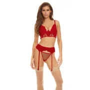 Conjunto de Lingerie Bombshell Boudoir Vermelho (S) Cuequinhas e tangas - nacloset 2