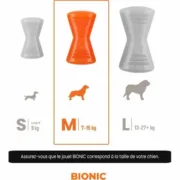 Brinquedo para cães Bionic Urban stick Laranja 12 cm M Osso Animais de Estimação - nacloset 2