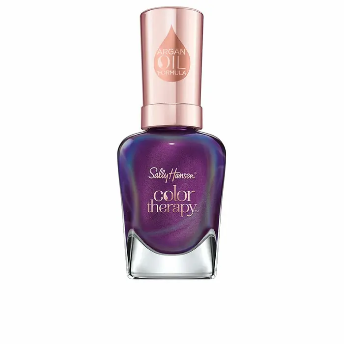 verniz de unhas Sally Hansen Color Therapy Sheer Nº 402 Plum Euphoria 14,7 ml Estética e Tratamentos Corporais - nacloset 2