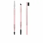 Conjunto de Pincéis de Maquilhagem Real Techniques Brow Styling Cor de Rosa 3 Peças Acessórios e organizadores - nacloset