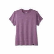 Camisola de Manga Curta Mulher Brooks Luxe Lilás Moda | Acessórios - nacloset