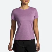 Camisola de Manga Curta Mulher Brooks Luxe Lilás Moda | Acessórios - nacloset 2
