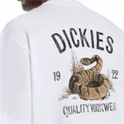 Camisola de Manga Curta Homem Dickies Dickies Snake Ss Tee Branco Moda | Acessórios - nacloset 2