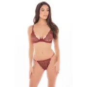 Conjunto de Lingerie René Rofé Vermelho (S/M) Cuequinhas e tangas - nacloset