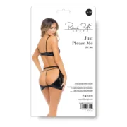 Conjunto de Lingerie René Rofé Preto (M/L) Cuequinhas e tangas - nacloset 2