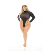 Body Pink Lipstick Preto L Babydolls e bodies - nacloset
