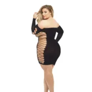 Vestido Pink Lipstick Preto (Queen size) Babydolls e bodies - nacloset 2