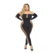 Bodystocking Pink Lipstick Preto (L) Lingerie e Roupa Interior - nacloset
