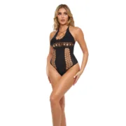 Body Pink Lipstick Preto Tamanho único Babydolls e bodies - nacloset