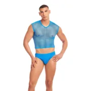 Conjunto de Lingerie Rainbow Party Azul L/XL Fantasias eróticas - nacloset