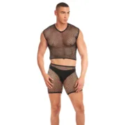 Conjunto de Lingerie Rainbow Party Preto L/XL Fantasias eróticas - nacloset