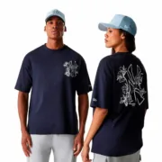 Camisola de Manga Curta Homem New Era New Era Mlb Floral Grphc Os Neyyan Azul Marinho Moda | Acessórios - nacloset