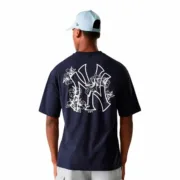 Camisola de Manga Curta Homem New Era New Era Mlb Floral Grphc Os Neyyan Azul Marinho Moda | Acessórios - nacloset 2