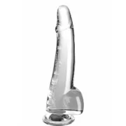 Dildo Realista Pipedream King Cock Clear TPE Transparente Consoladores - nacloset