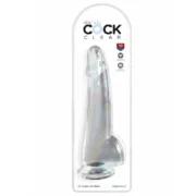 Dildo Realista Pipedream King Cock Clear TPE Transparente Consoladores - nacloset 2