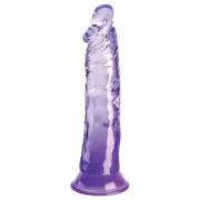 Dildo Realista Pipedream King Cock Clear TPE Roxo Consoladores - nacloset