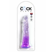 Dildo Realista Pipedream King Cock Clear TPE Roxo Consoladores - nacloset 2