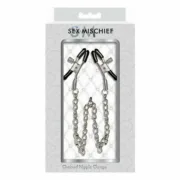 Corrente de Pinças para Mamilos Sex & Mischief Bondage - nacloset 2