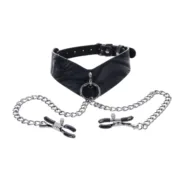 Corrente com Pinças para Mamilos Sportsheets Velvet Noir Bondage - nacloset