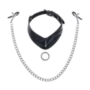 Corrente com Pinças para Mamilos Sportsheets Velvet Noir Bondage - nacloset 2