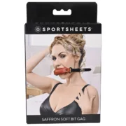 Mordaça de Boca Sportsheets Soft Preto/Vermelho Algemas, mordaças e braçadeiras - nacloset
