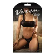 Conjunto de Lingerie Fantasy Lingerie Preto (L/XL) Cuequinhas e tangas - nacloset