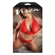 Conjunto de Lingerie Fantasy Lingerie Vermelho (Queen size) Cuequinhas e tangas - nacloset