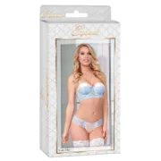 Conjunto de Lingerie Exposed Azul Creme (S/M) Cuequinhas e tangas - nacloset
