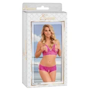 Conjunto de Lingerie Exposed Cor de Rosa (S/M) Cuequinhas e tangas - nacloset
