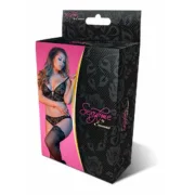 Conjunto de Lingerie Exposed Preto (L/XL) Cuequinhas e tangas - nacloset