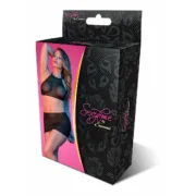 Conjunto de Lingerie Exposed Preto (L/XL) Cuequinhas e tangas - nacloset