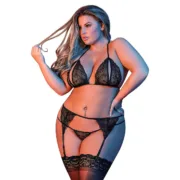 Conjunto de Lingerie Exposed Preto (L/XL) Cuequinhas e tangas - nacloset 2