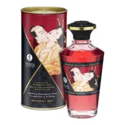 Óleo de Massagem Erótico Shunga SHU127-SPARKLING STRAWBERRY WINE 100 ml Morango Massagem Erótica - nacloset