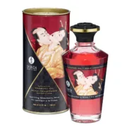 Óleo de Massagem Erótico Shunga SHU127-SPARKLING STRAWBERRY WINE 100 ml Morango Massagem Erótica - nacloset 2