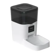 Comedouro para Gato Sponge Branco Preto Animais de Estimação - nacloset