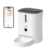 Comedouro para Gato Sponge Branco Preto Plástico Animais de Estimação - nacloset 2