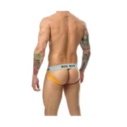 Tanga Mob Eroticwear Preto Laranja M Cuecas - nacloset 2