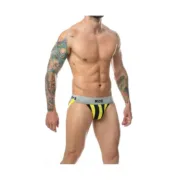Tanga Mob Eroticwear Amarelo Preto S Cuecas - nacloset