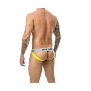 Tanga Mob Eroticwear Amarelo Preto XL Cuecas - nacloset 2