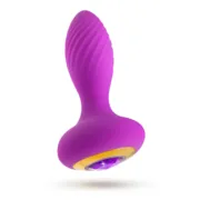 Plug Anal Gplug Pequeno Rosa Neon Blush Oh My Gem Roxo (7,6 cm) Consoladores - nacloset