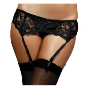 Cinta de Ligas Seven Til Midnight 9555 Preto (Tamanho M) (38-42) Lingerie e Roupa Interior - nacloset